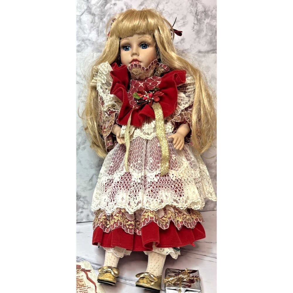 American Classics, Porcelain Doll Caroll 18 inch Doll - Cracker Barrel Exclusive